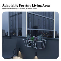 Balcony Railing Hanging space-saving rackSaving blossom Box Holder Easy Installation
