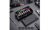 7 Way Trailer Cord Heavy Duty 7 Way Trailer Junction Box Black for RV
