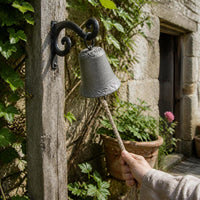 Large Antique Cast Iron Bell Ornament Wind Chime Doorbell Decoration