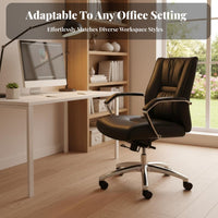 Reclining Function Highspine managerial Chair Ergonomic relaxsign rotating Seat Padrelaxd Armrests Office Furniture effortless-glidingRolling Casters for managerials, Professionals, Home Users, Conference Room, Working, Gaming