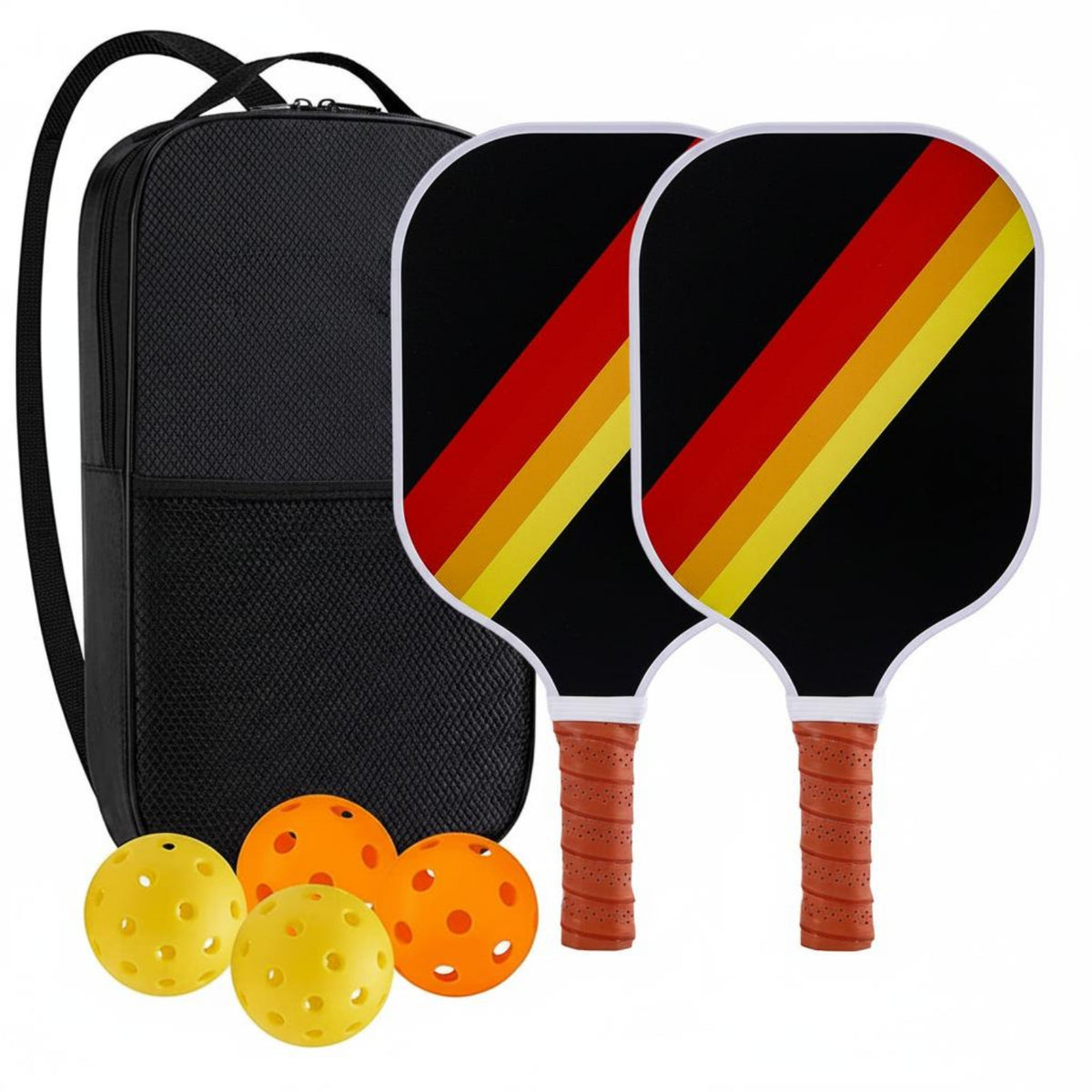Cushioned Comfort Grip Carbon Fiber Pickleball Paddles Includes Carrying Bag Pickleball Paddle Set Lightweight Honeycomb Center Paddles for Beginners, Women, Men, Outdoor, Indoor