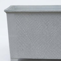 Rectangular Planter Box, Sand Speckled Plant Pot for Vegetables, Low Maintenance Pots for Plants Outdoor Patio