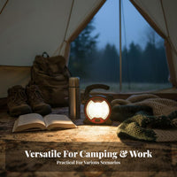 Portable Brightness Panel Camping Lamp Dimmable Battery Powered Lantern Handheld COB Work Lamp Adjustable Brightness