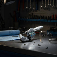 Reset Function-Set Digital Outside Micrometer Ratchet Stop Inch Metric Micrometer Data Output Port Precision Measuring Tool