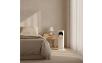 Floor-Standing Vertical Heater Fan Slim Vertical Fan with Heater Space-Saving Appliance Two-in-onePurpose for Bedroom