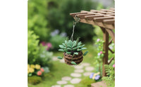 Simulated Miniature Clay Flower Realistic Dollhouse Flower with Pot Small Ornament Detailed for Collectors, Crafters, Fairy Garden, Tabletop Display