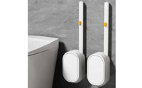 Disposable Toilet Brush Wall-Mounted Toilet Wand with Disposable Refills Refill Pads Hygienic Replacement Heads Single-Use