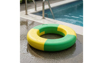 Solid Foam EVA Swim Loop Double Color Non Inflatable Swim Loop Segmented Design Circular Flotation Aid Polished Surface
