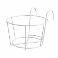 Space-Saving Balcony Pot Hanger Easy Installation over-the Pot Frame Anti-Rust ing Planter Weather-Resistant for Apartment Dwellers, Home Decorators, Homeowners, Fence, Patio, Deck, Porch
