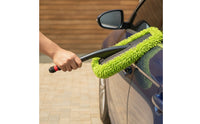 Car Dusting Mop Chenille Car Duster with Long Handle Washable Detachable for Garage