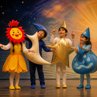 Adult Sun, Moon, Star, Cloud, Raindrop, Flame Costume for Stage Performance & Cosplay