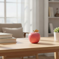 Decorative Fruit with Gold Stem Brushed Fruit Contemporary Design Figurine for Entryway Cabinet, Bookshelf