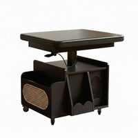 Height-Adjustable Coffee-to-Dining Table Sturdy frame transformable raiseTop Coffee Table Hidden Storage Rounded Corners