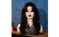 Mannequin Head with Shoulders Realistic Headpiece Display Stand Authentic Female Mannequin Bust for Hair Stylists, Photo Shoots