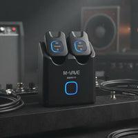 Low Latency 5.8G Wireless Audio Transmitter Receiver Wide Compatibility Guitar Wireless Audio System Plug and Play Rechargeable Dock for Performers, Classroom