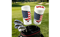 2 Pieces Waterproof Driver Headcover PU Leather Wood Headcover Shielded Wood Head Cover Easy to Use for Men, Driving Range