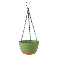 Hanging Planter with Chains Round Planters Weather-Resistant for Balcony, Indoor