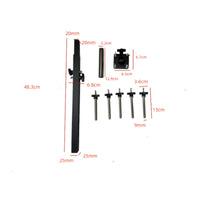 5-Rod Percussion Rack Easy to Install Multiple-Peg Cowbell Stand Bell Chime Stand for Artists