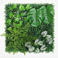 Artificial Plant Wall Panel Natural-Looking Faux Greenery Panel Faux Greenery Mat Dense Decor Maintenanceeffortless