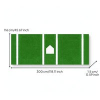 Baseball Mat with Plate Baseball Home Training Surface Portable for Softball Athletes, Coaches, Backyard, Training Facility