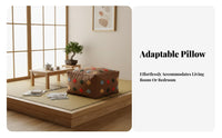 Comfortable Woven Zabuton Thick Padded Floor pad Japanese design Seat Pad Multi-Functional for mind-body practice Practitioners, Meditators, Tea lovers, Living Room, Bedroom, Meditation, Balcony