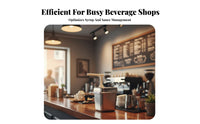 Easy Pressing Quantitative Fructose Pump Sturdy Metered Dose Syrup Pump Non-Stick Interior for Coffee Shops, Baristas, Commercial Kitchen