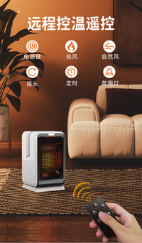 110V美规出口新款冷暖两用桌面暖风机家用办公室暖手暖脚取暖器