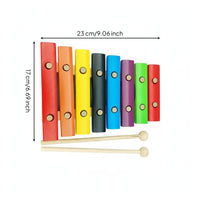 Wooden Xylophone Educational 8-Note Xylophone Child-Led Music Instrument for Little Ones, Preschool