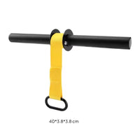 Handheld Wrist and Forearm Roller Weight Loading Sturdy Nylon Strap Wrist Strength Bar Forearm Training Bar Metal Loop