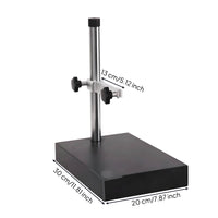 Gauge Stand with Marble Base Adjustable Dial Indicator Stand Heavy-Duty Marble Measuring Surface for Workshops