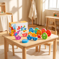 Educational Egg Matching Game Educational Number Matching Eggs Fine Motor Skills Dinosaur Egg Toy Interactive for Toddlers, Preschool