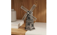 Dutch Wind Machine Replica Model Zinc Alloy Tabletop Ornament Retro Design