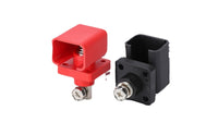 Flame-Retardant Battery Terminal Block with Stud Corrosion-Resistant Battery Terminal with Insulated Shell Long-Lasting Busbar Easy to Install for Power Systems, Inverters