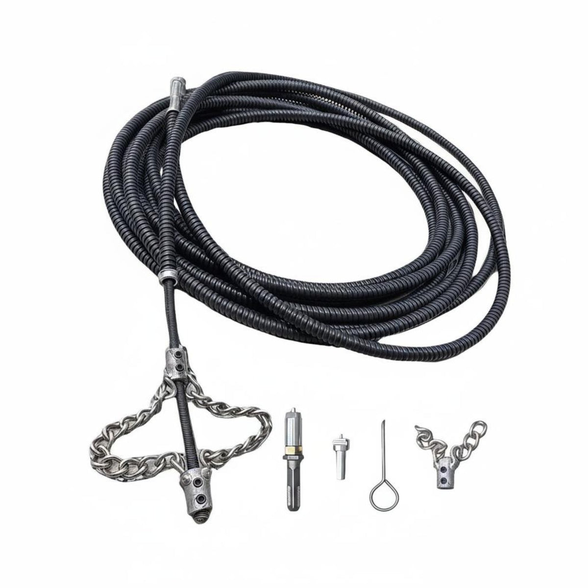 Sewer Cleaning Flexible Shaft Flexible Shaft Chain Knocker Effortless Drain Cleaner for Plumbers, Maintenance Professionals