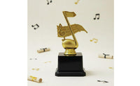 Souvenir Gift Golden Music Award Eye-Catching Design Gold Music Note Award Custom Engraving for Recitals