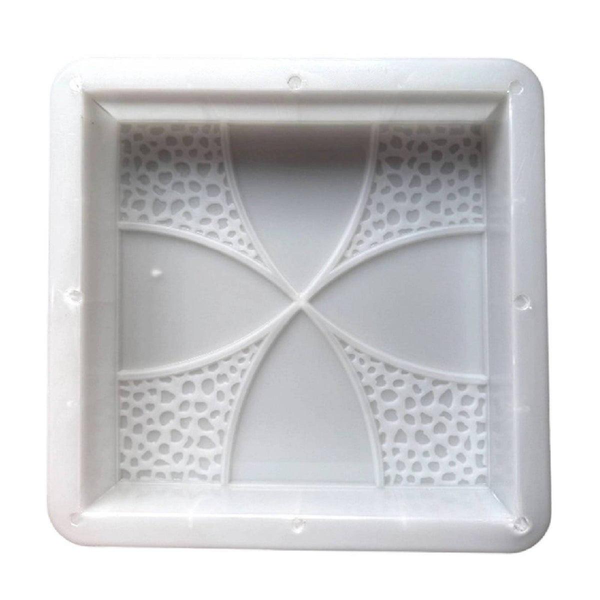 Paving Mold with Floral Pattern Square Walkway Mold Path Maker Textured Walk Maker Reusable for DIYers, Garden Paths, Patios