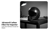 Retro Full-Coverage Helmet Impact Resistant Shell Full Face Removable and Washable Lining for Adults, Cruising, Daily Commute, Road Trip