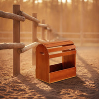 Wooden Saddle Rack Heavy Duty Horse Saddle Stand Rustic for Tack Room, Stables
