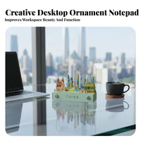 110 Sheets Creative Design 3D Architectural Memo Pad Decorative Ornament 3D Landmark Note Block Unique Gift for Colleagues, Study Room, Home