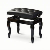Piano Bench with Adjustable Height Tufted Piano Bench Comfortable for Students