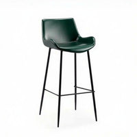 Industrial Design Upholstered High Stool with Backrest Modern Design Bar Chair Vintage Look Home Furniture Footrest Included for Homeowners, Interior Designers, Business Owners, Kitchen Island, Restaurant, Cafe, Dining Room