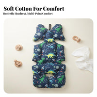 Pure Cotton Stroller Seat Cushion All Seasons Universal Stroller Cushion Thickened Padding for Infants, Toddlers, Travel