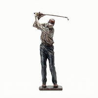 Resin Golfer Sculpture Tabletop Golf Statue Desktop Golf Figurine Decorative for Golfers, Collectors, Office, Living Room, Study, Shelf