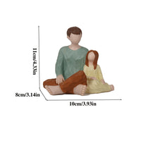 Intricately Crafted Romantic Couple Statue Detailed Craftsmanship Romantic Couple Figurine Unique Design Hand-Painted Resin Figurine Long-Lasting for Couples, Families, Dog Lovers, Living Room, Bedroom, Shelf, Office Desk