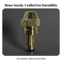 Efficient Atomization Heater Spray Nozzle Stable Combustion Brass Fuel Spray Nozzle Rust Resistant for Heating Systems