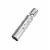 360° Rotatable Design Ignition Plug Socket Chrome Vanadium Steel Swivel Ignition Plug Socket Knurled Grip Rust Resistant for Mechanics, DIYers, Engine Maintenance, Garage