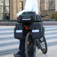 Function Bike Trunk Bag Reflective Three-in-Single Bike Bag Structured for Biking Trips