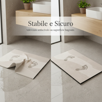 Japanese Style Diatomaceous Earth Bath Mat, Super Absorbent Non-Slip Quick Dry Floor Mat for Bathroom Entryway