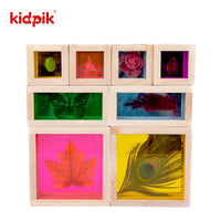 8-Piece Wooden Treasure Building Blocks Educational Toy for Kids