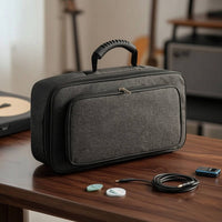 Effects Processor Bag Lightweight Guitar Effects Case Pedalboard Bag Compact Zippered for Guitarists, Gigs, Rehearsals